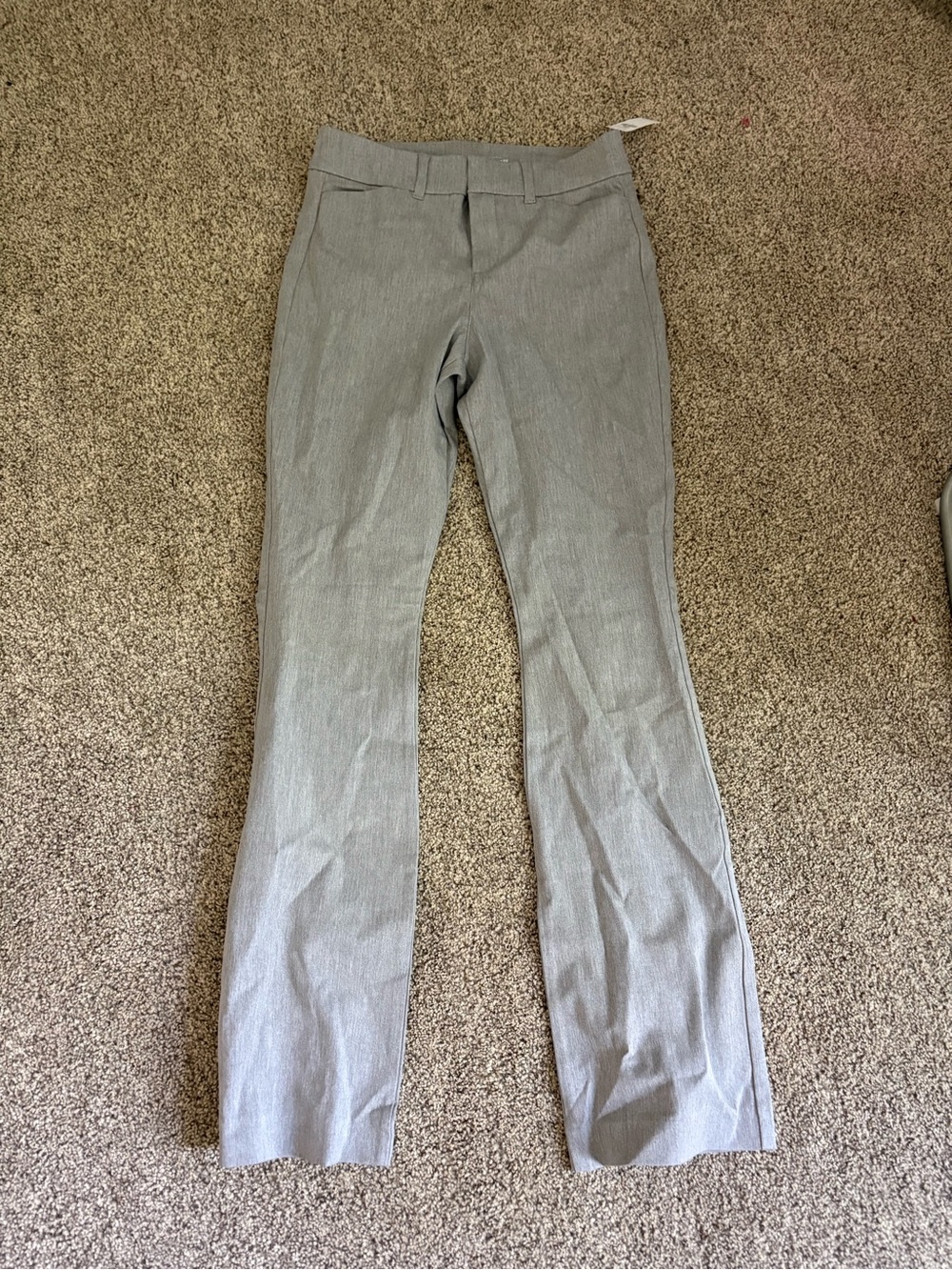 Old Navy Gray High-Rise Pixie Flare Pants